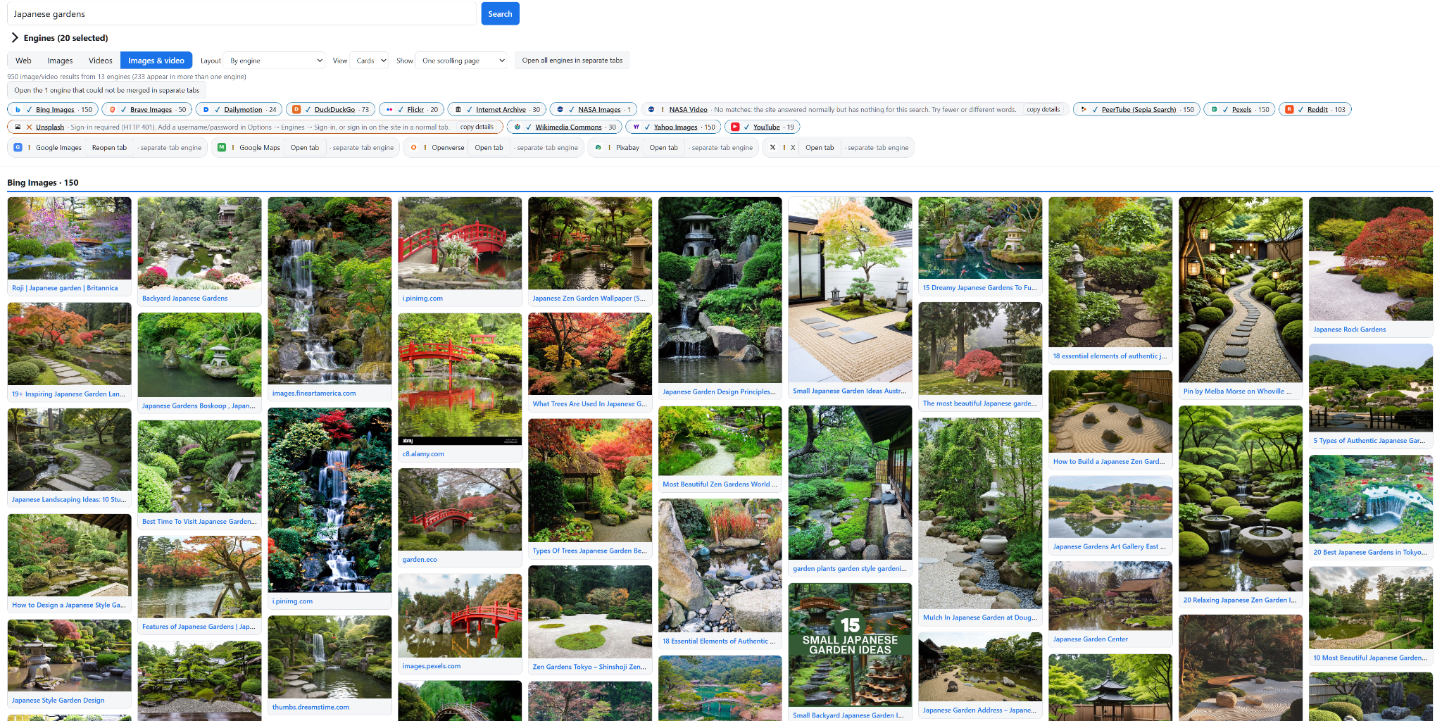 Images & Videos in Cards view.